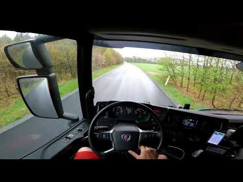 POV Driving Scania P410 Car Carrier - 14-05-2021 Billund - Vamdrup
