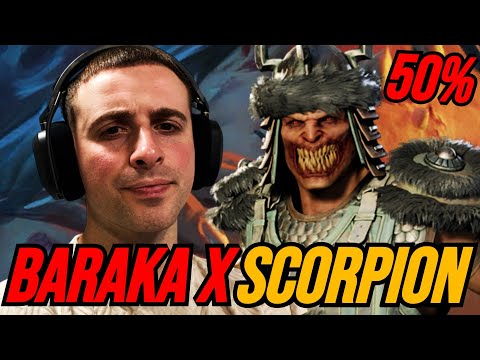 BARAKA'S 50% COMBO WITH SCORPION KAMEO IS OP!: MORTAL KOMBAT 1!