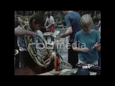 Ferienlager der jungen DDR-Pioniere am Felixsee, 1983