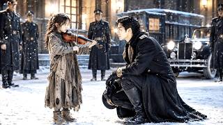 Little girl played violin to earn money, but found her warlord father, was cherished like a treasure