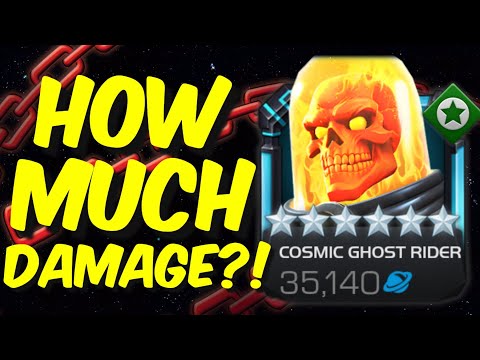 Rank 5 CGR: EXACT DAMAGE OUTPUT! 2x Main Rotations - Marvel Contest of Champions