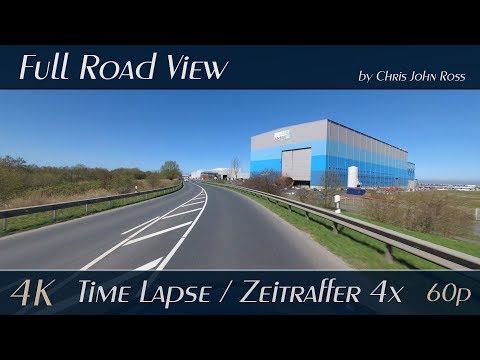 Landkreis Cuxhaven, Germany: Autobahn (A27), Cuxhaven - 4x Time Lapse (Zeitraffer) - 4K Ultra HD