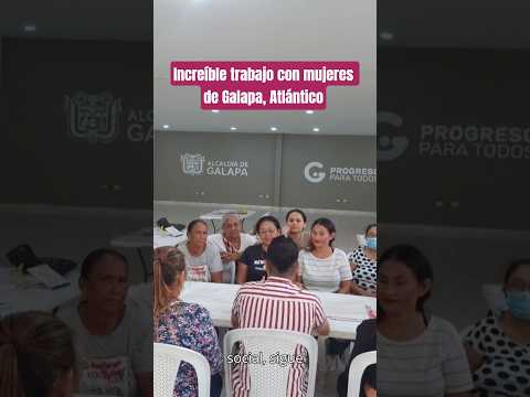Taller de #emprendimiento para #mujeres de barrios vulnerables en Galapa, Atlántico, Colombia