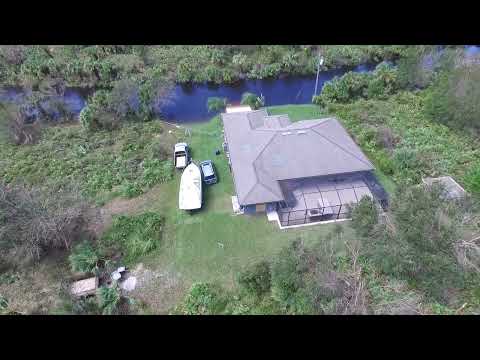 Hurricane Ian Aftermath Estates Area of North Port, FL Drone View in 4K