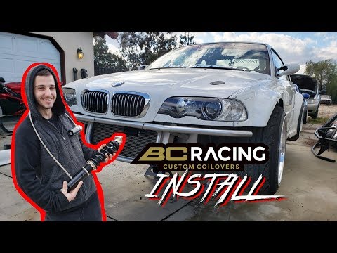 BC RACING 2 WAY COIL OVER INSTALL x E46 Hail Mary Build