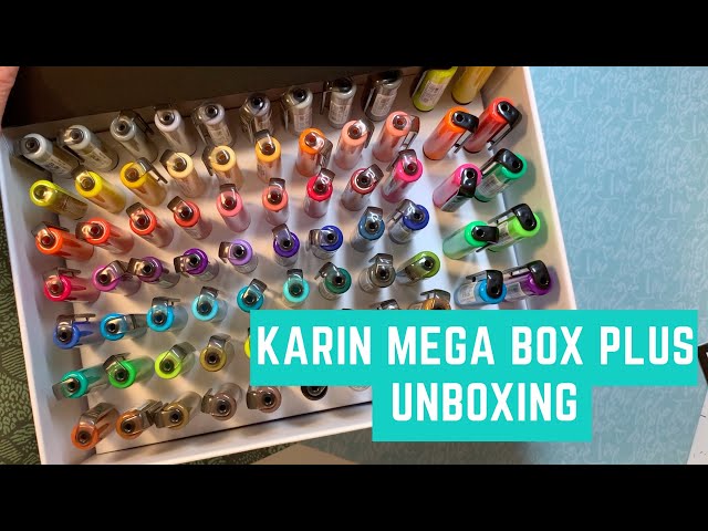 Video Teaser für Karin Brushmarker Pro Mega Box - 75 Brushpens im Unboxing