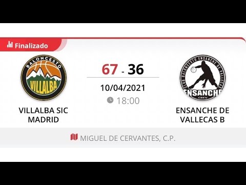 Junior fem B VILLALBA SIC MADRID - ENSANCHE DE VALLECAS