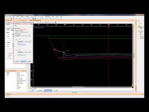 Typical cross section - Fixed width outer gutter filling creation
