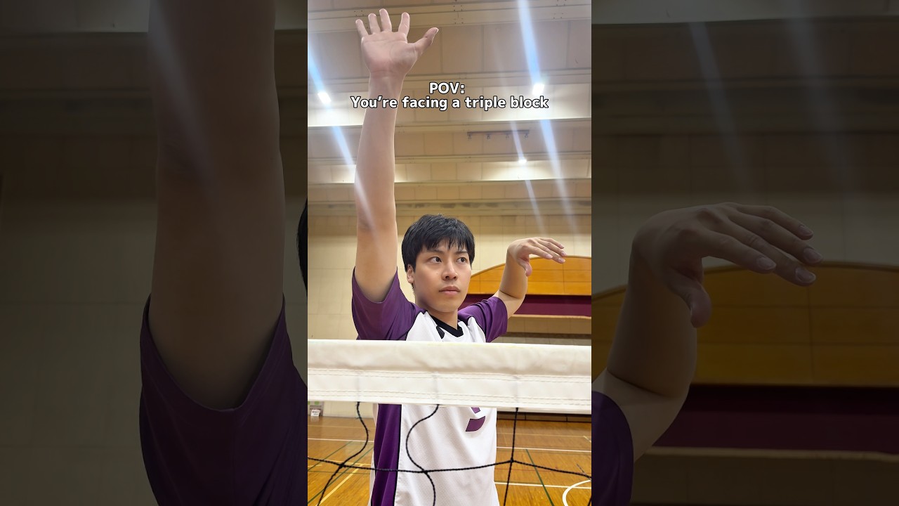 How do you deal with a triple block? 👀🏐 #volleyball