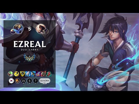 Ezreal ADC vs Samira - KR Challenger Patch 12.20