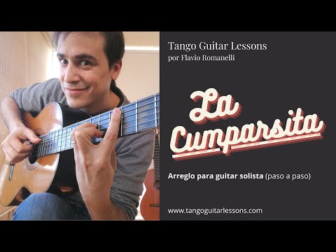 Lecciones de Guitarra Tango - La Cumparsita (tutorial)