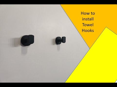 Storage Hook Part of a video titled How to install Towel Hooks in Drywall - YouTube
