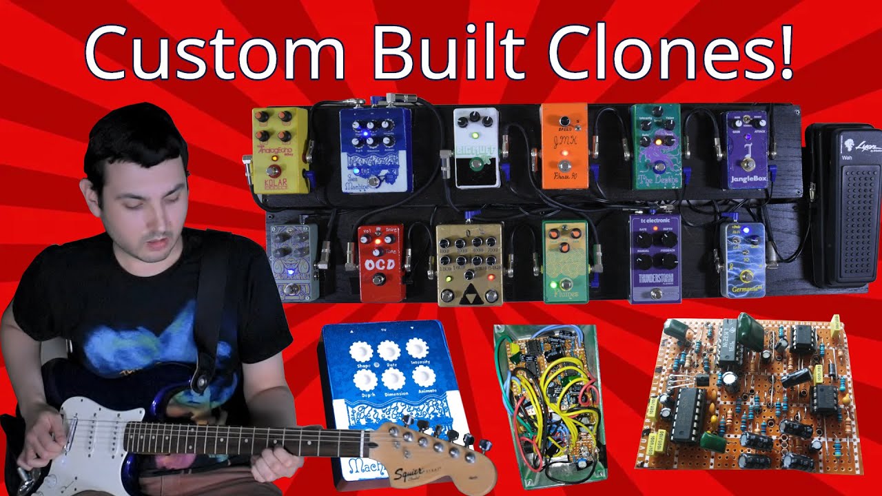My Custom Built Guitar Pedalboard & DIY Pedals!