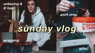 sunday vlog | christmas prep, secret santa, work prep.. updates