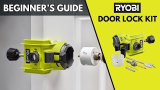 RYOBI Wood/Metal Door Lock Installation Assembly & Use Guide