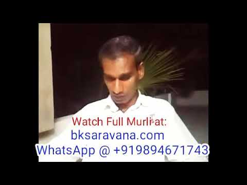 Tamil Murli Revision 21 April 2018 - BK Saravana Kumar