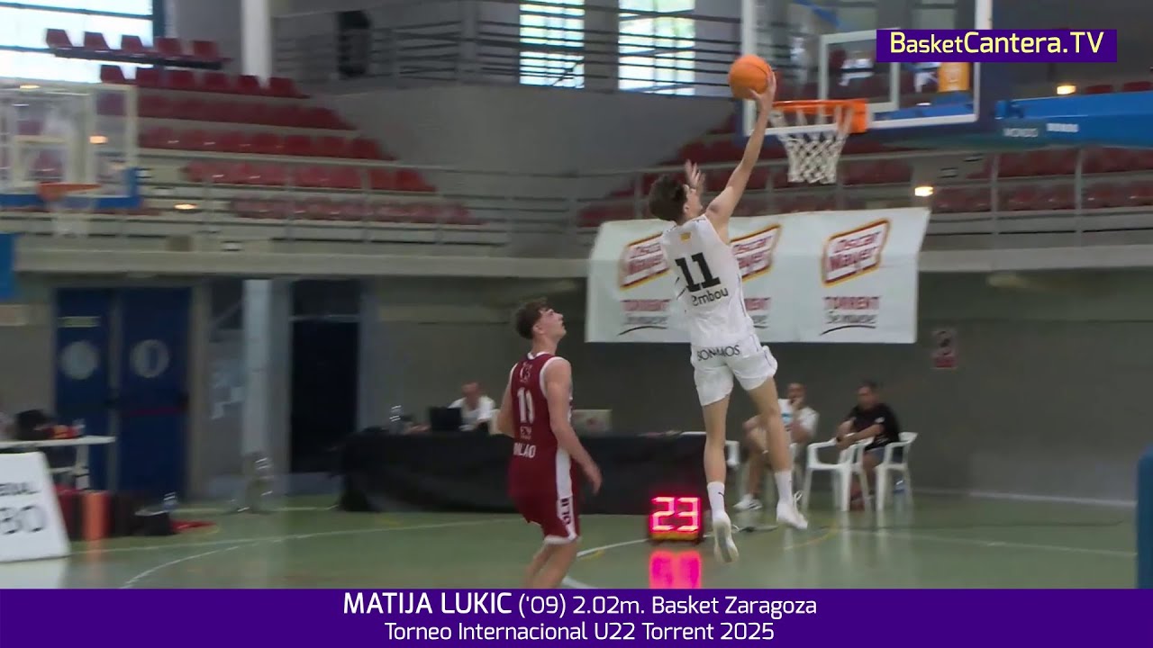 MATIJA LUKIC ('O9) 2.02m. Basket Zaragoza.- Torneo Internacional U22 Torrent 2025