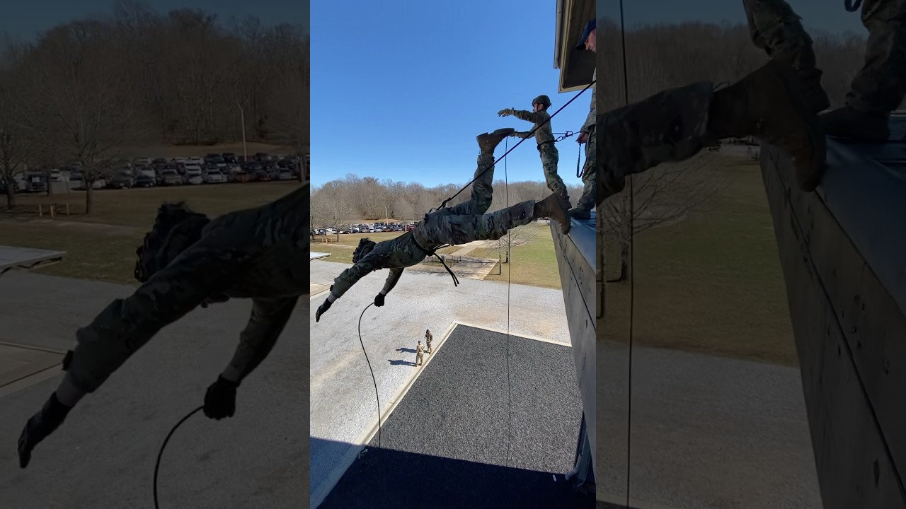 Air Assault Aussie Rappel at Ft. Campbell, KY