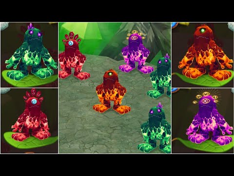 Dawn of Fire Cave island - New Prismatic Mammott Monsters