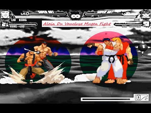 Mugen : Liu Kang & Kung Lao Vs Ryu & Ken (Request)