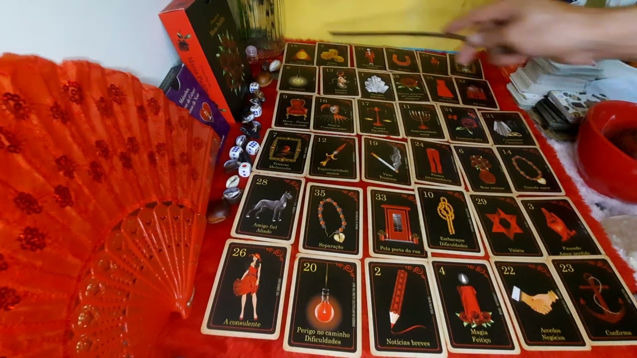 8 - Curso Mesa real Baralho Maria Padilha. leitura por carta tema