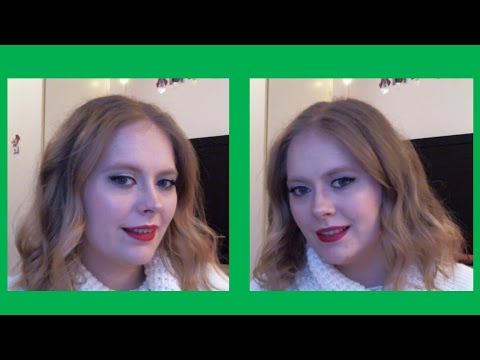 Classic Christmas Look | Silver Eyes, Red Lips