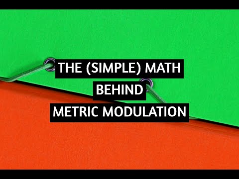 The math behind metric modulations