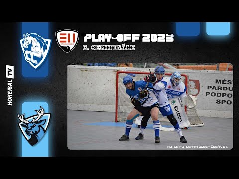 Highlights Play-off Extraligy hokejbalu | HBC Pardubice vs. SK Hokejbal Letohrad | 3. semifinále