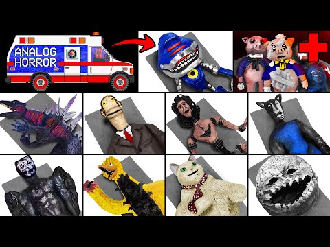 OPERATING ALL ANALOG HORROR CREATURES! 😱👿 (Metal Shin, Locust, Retolam) #2 Clay | PlastiVerse