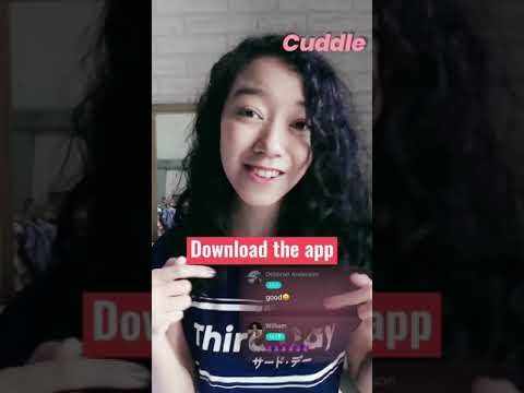 Cuddle is where you can voice chat with a random stranger.