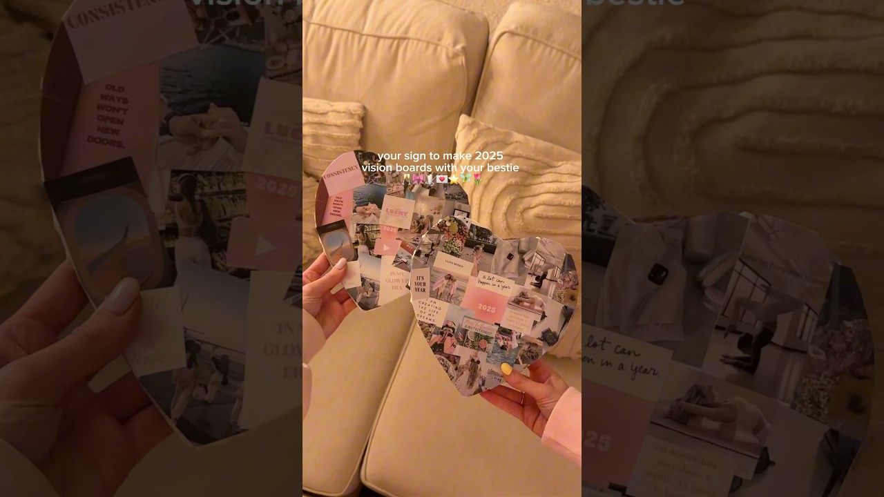 Your sign to make 2025 vision boards & have a girls night in 🥂🧚🎀 #visionboard #luckygirl #2025