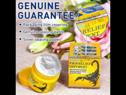 Scorpion Pain Relief Ointment Treat Arthritis Cream Body Massage Plaster