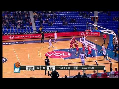 ABA Liga 2015/16 highlights: Budućnost VOLI - Tajfun R18 (2.1.2016)