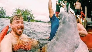 SWIMMING WITH THE AMAZON'S PINK DOLPHINS