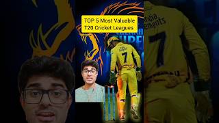 TOP 5 Most Valuable T20 Cricket Leagues 🌍🇮🇳