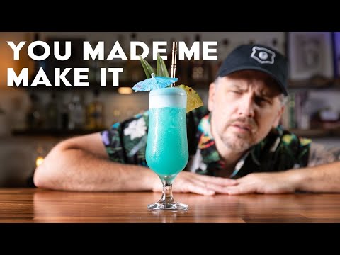 I've been avoiding this cocktail - The BLUE HAWAII