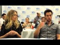 Sarah Carter And Drew Roy Of Falling Skies At WonderCon 2015