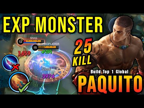 25 Kills!! New OP Build for Offlane Paquito (MUST TRY) - Build Top 1 Global Paquito ~ MLBB