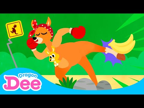 Kangaroo Kan Kan Bus 🦘 | Animal Songs 🐾 | Dragon Dee Songs for Children