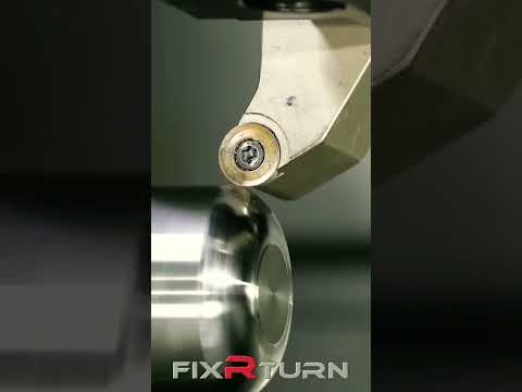 FixRTurn_-_Tried_interrupted_cutting_by_Round_insert. #engineering_