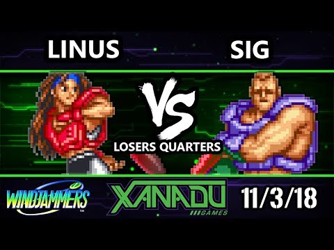 Climb Cancel 2 - Linus (Japan) Vs. Sig (Spain) - Windjammers Losers Quarters