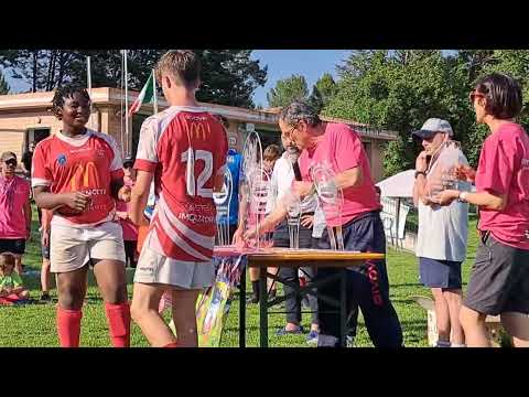 Premiazione 1° classificato U13 13° Torneo di Minirugby Città di Perugia - 28.05.2023