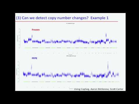 TCGA: Comparative Mutational Analysis in Frozen and FFPE Tumor Samples - Gaddy Getz