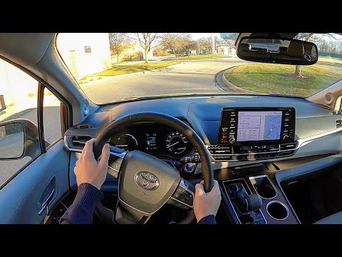 2021 Toyota Sienna XLE AWD Hybrid - POV Test Drive (Binaural Audio)