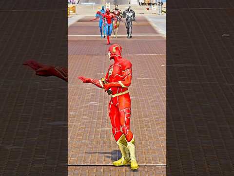 The Flash save Spiderman From Avengers, The Flash vs Fake Avengers 🔥😱#shorts #flash