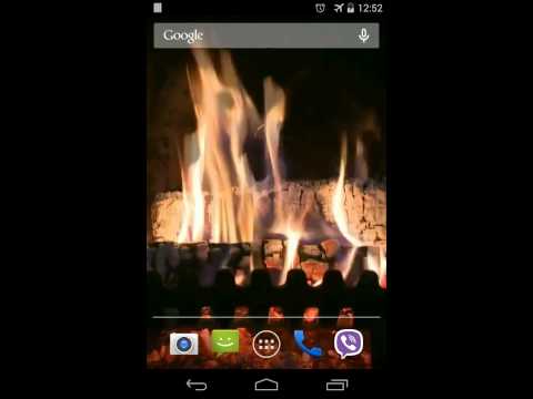 Fireplace Video Live Wallpaper