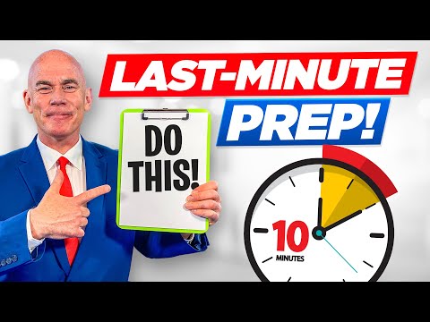 LAST-MINUTE INTERVIEW PREP! (How To Prepare For An Interview In Under 10 Minutes!)