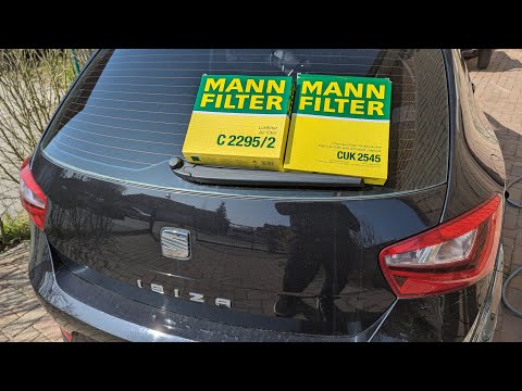 Seat Ibiza 6J Luftfilter und Innenraumfilter wechseln