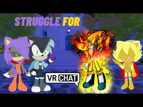 STRUGGLE FOR DEFENSE...Iblis Lavender & Mephiles Tommy vs Alex & A.G. - VRChat