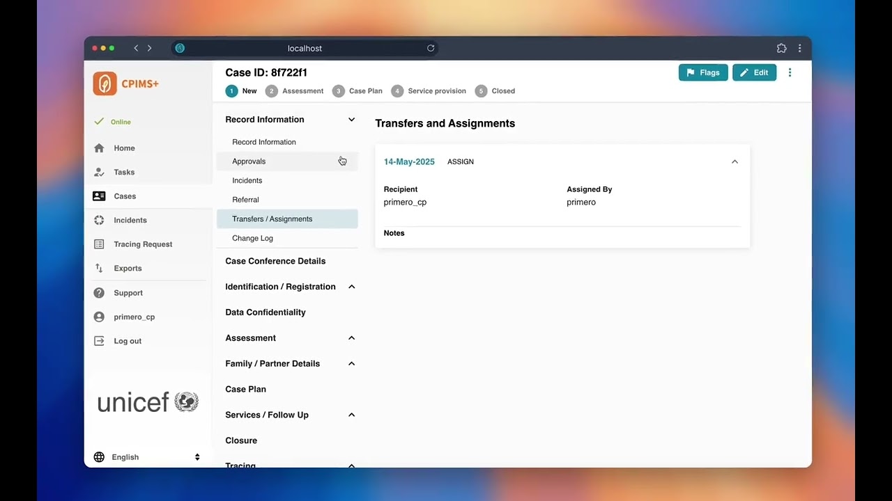 CPIMS+ v2 - Assign Filter